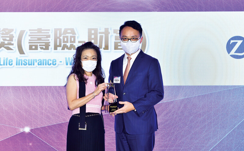 蘇黎世保險（香港）在大灣區保險業大獎2022-香港站 榮獲「傑出創新產品/服務獎（壽險-財富）」。