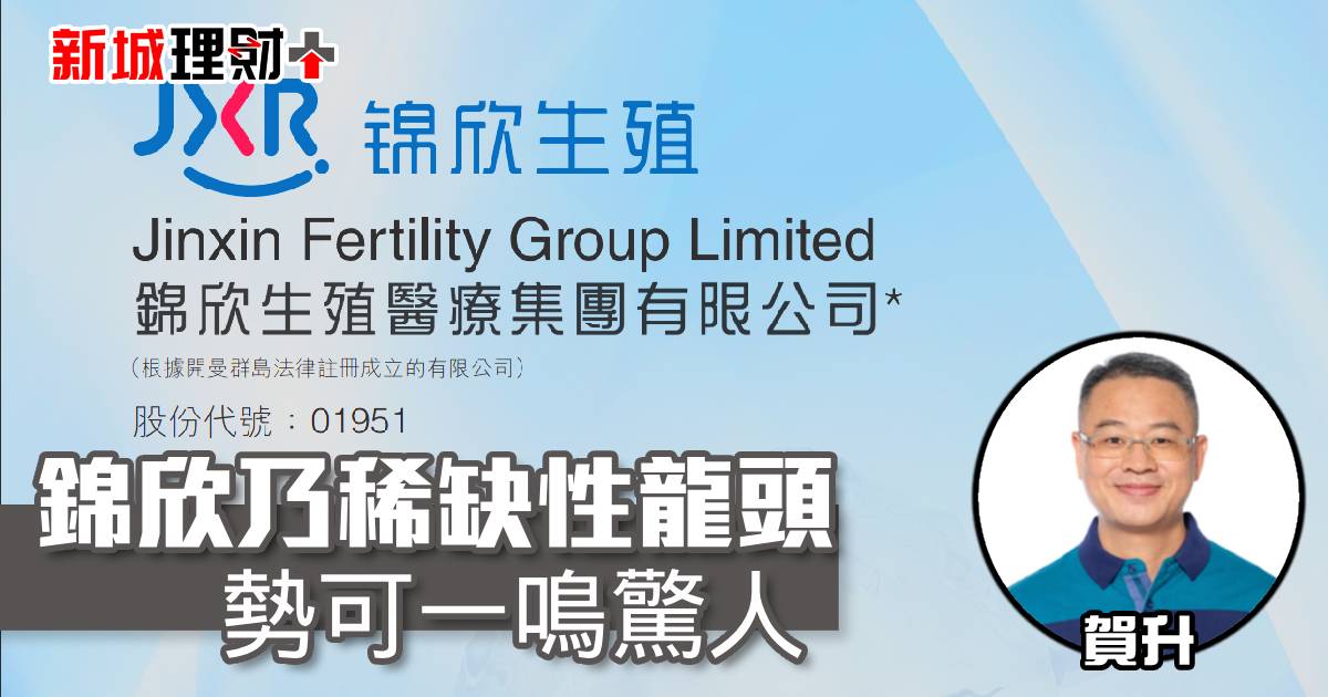 錦欣乃稀缺性龍頭 勢可一鳴驚人